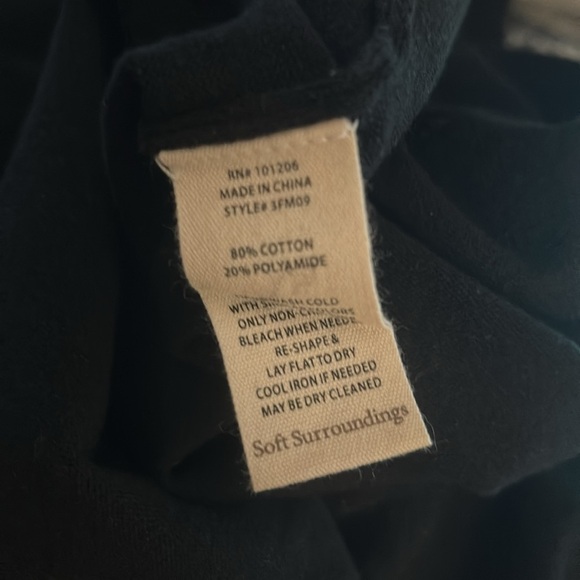 NWT Soft Surroundings Dimitra boatneck sweater black - Picture 5 of 5